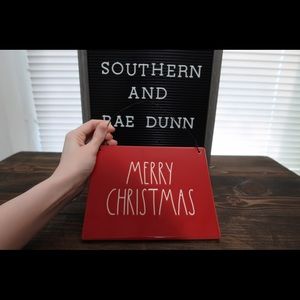 Rae Dunn Merry Christmas wall plaque